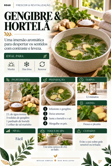 Gengibre e Hortela