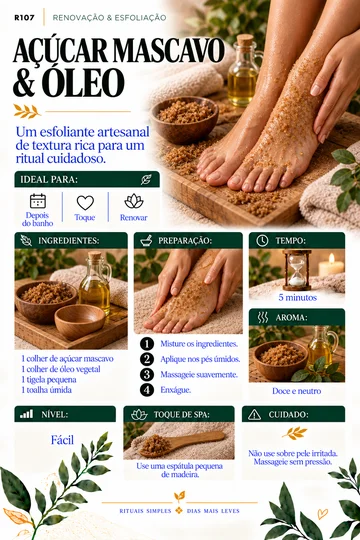 Acucar Mascavo e Oleo