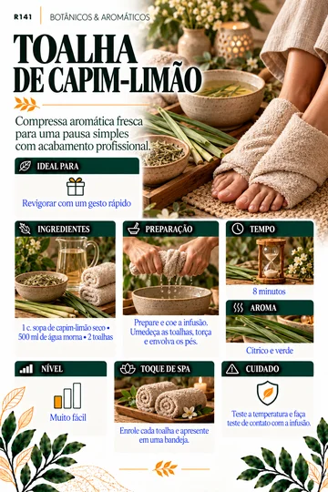 Toalha de Capim-Limão